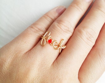 F*uck handmade wired rings.