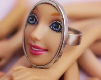 Barbie Oval Face Adjustable Ring | Dollfaced