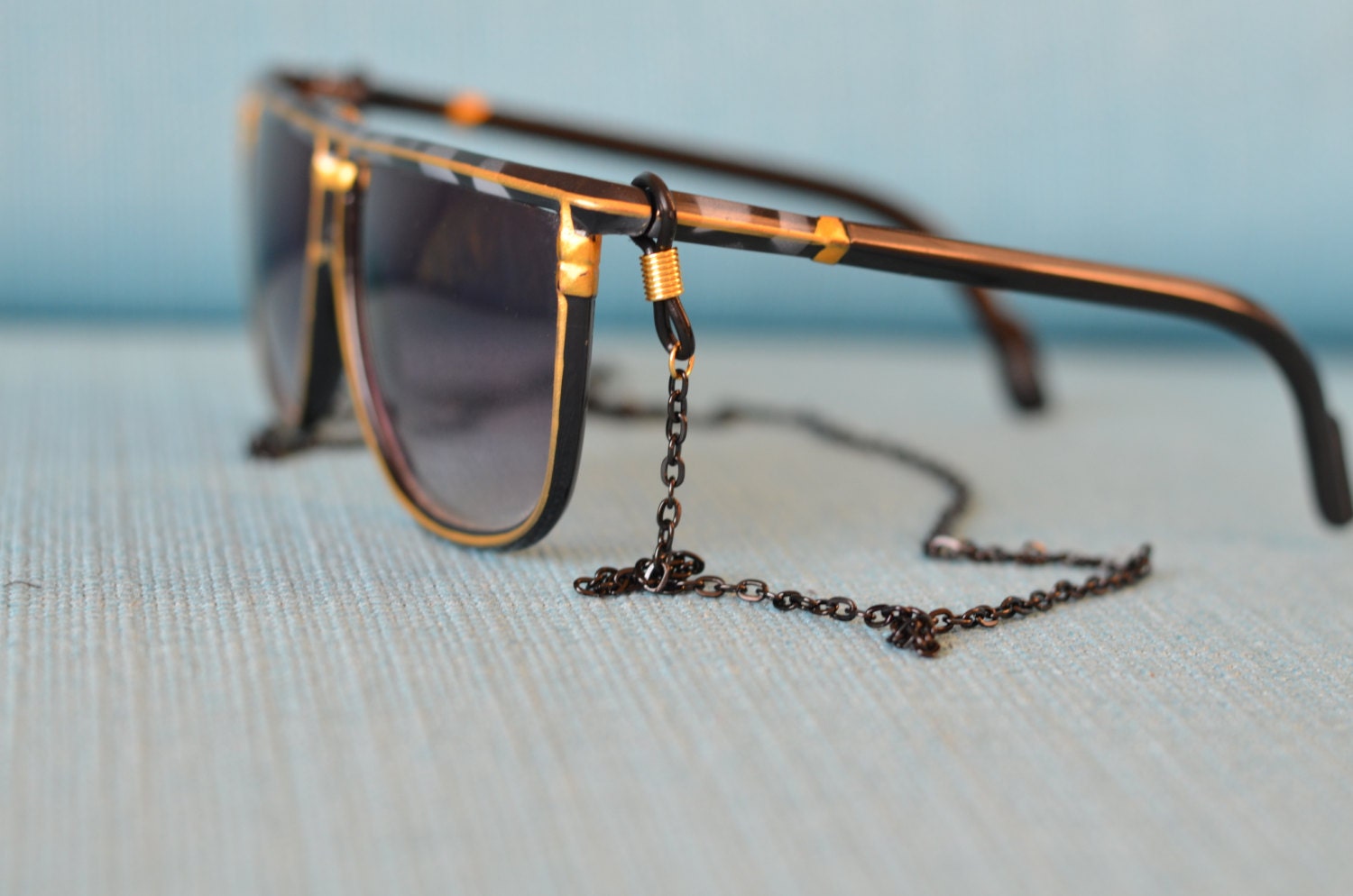 eyewear retainer black chain
