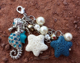 Seahorse charm, Aquatic, Ocean, Beachwear