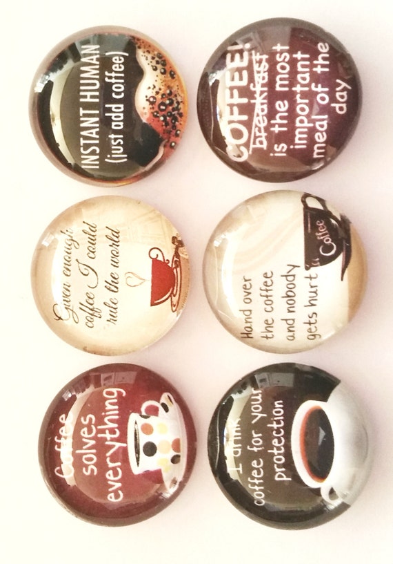 Coffee Refrigerator Glass by GiftsNThisNThat