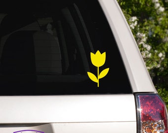 Tulip Spring Flower Car Window Decal