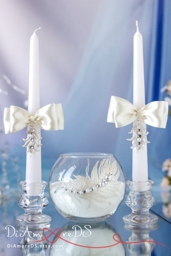 Unique wedding unity candle personalized votive candles