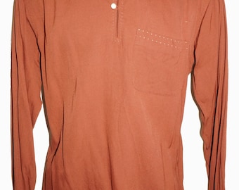 1940s Mens Shirt Sz M Vintage WWII Retro Washable Rayon
