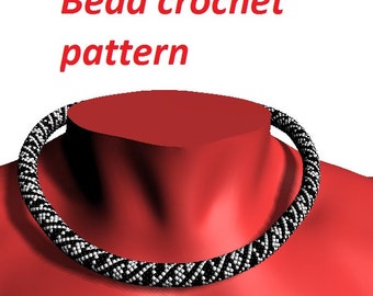 FREE pattern for bead crochet tutorial jewelry pattern make necklace beading pattern with beads jewelry free beadwork diy pdf choker pattern