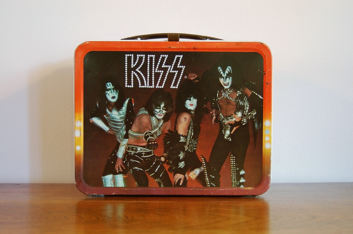 Reserved for Peanut 1977 Kiss Lunchbox Collectible Metal