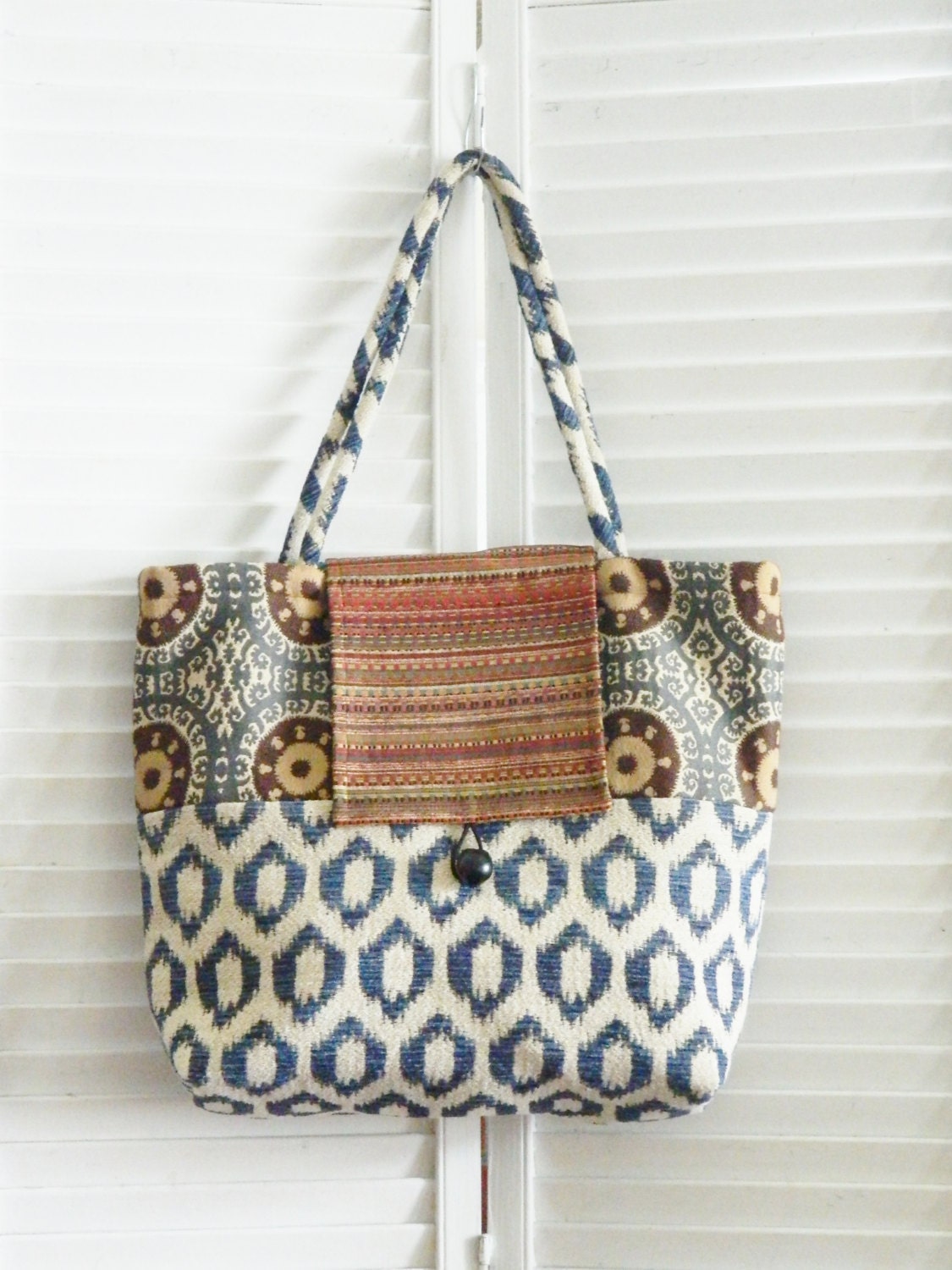 Xtra Large Tapestry Tote Bag with Flap by ThePassagetjh on Etsy