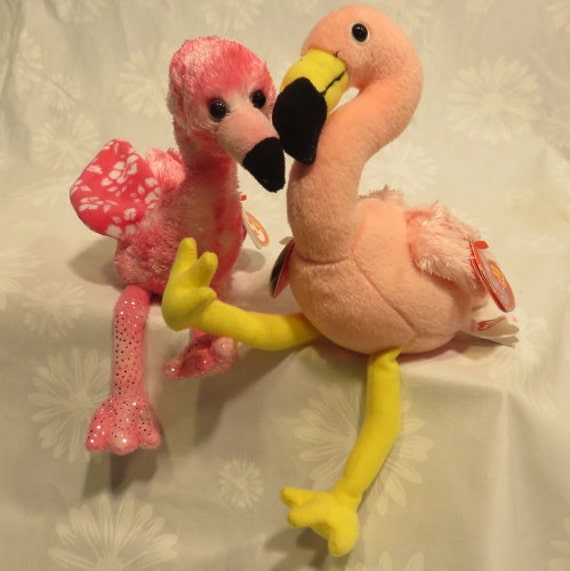 pink flamingo cat toy