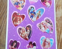 vintage barbie stickers