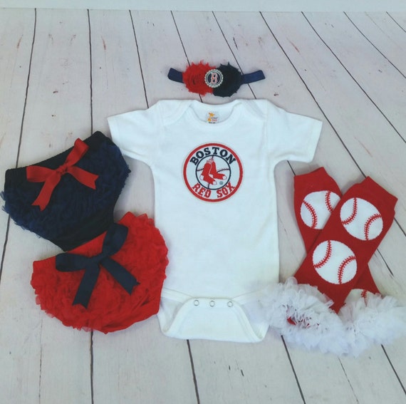 Boston Red Sox baby outfit Red Sox Baby by cupcakenstudmuffins