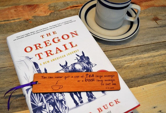 BOOK-LOVERS BOOKMARKS: Choose from 8 quotes; see lists in photos for choices! Each one is engraved on cherry wood, and can be personalized!