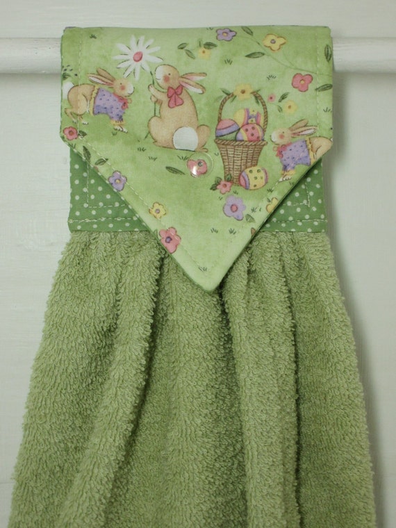 Easter Hanging Hand Towel Easter Kitchen by MarlenesSewingRoom
