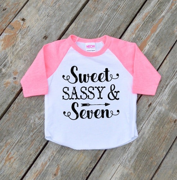 Download Glitter Sweet Sassy Seven Shirt Girls' by BabyThreadsApparel