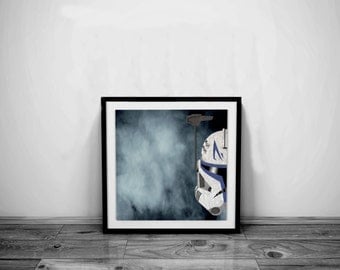 Star Wars Art Clone Trooper Art Clone Trooper Helmet Star Wars Print Clone Trooper Print Star Wars Poster Star Wars Gift