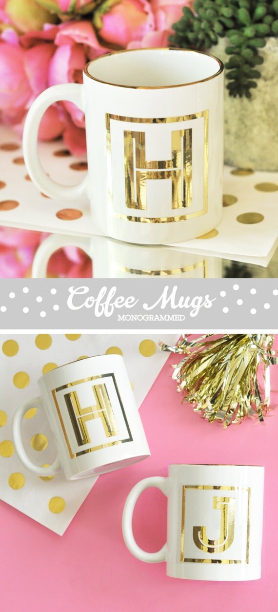 Personalized Coffee Mug Personalized Coffee Gifts for Coffee Lovers Gift Monogram Coffee Mug Gold Coffee Mug (EB3141) Il_570xn