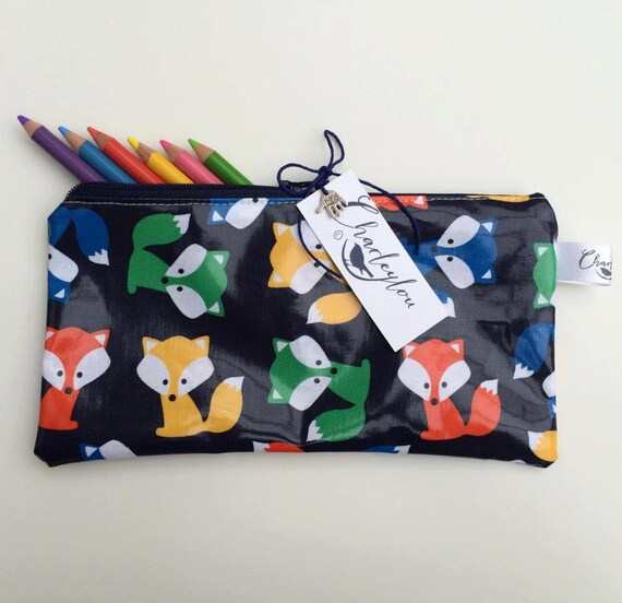 Pencil Case Fox Pencil Case Zipper Purse Purse Fox Foxes
