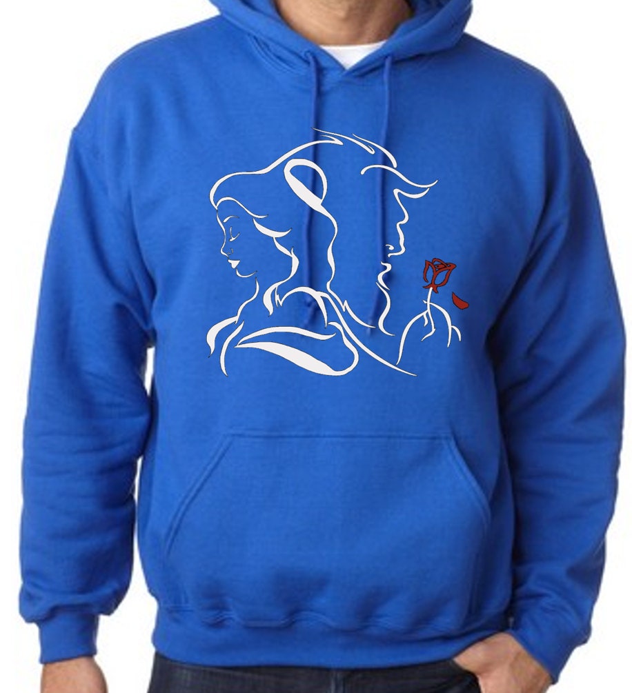 Beauty and The Beast Unisex Adult Sized Hoodie / Disney