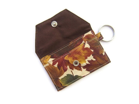 Mini key chain wallet/ simple ID Key chain / by HeartStreet