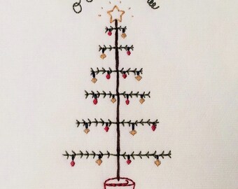5x7" 'O Christmas Tree' embroidery pattern