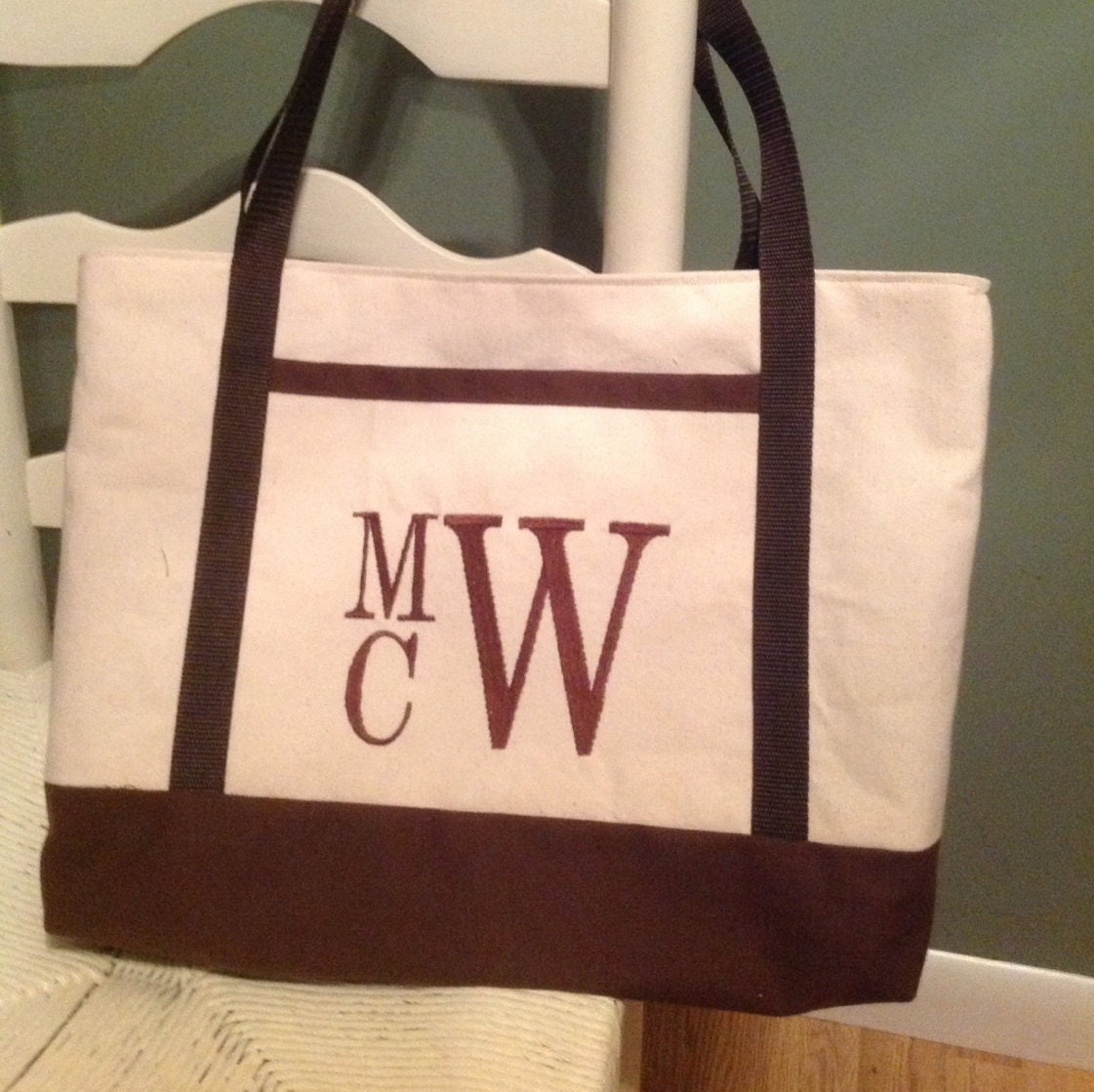 Tote Bag Extra-Large Canvas Bag with by MCCreationsSewing on Etsy