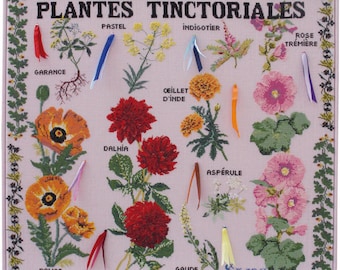 Tinctorial Plants cross stitch pattern chart Musuem and Heritage Collection