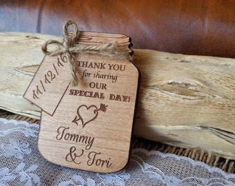 Wooden Mason Jar Thank You Card Magnet Rustic Cards Engraved Unique Wooden Mason Jar Thank You Card Magnet Rustic Cards Engraved Unique
