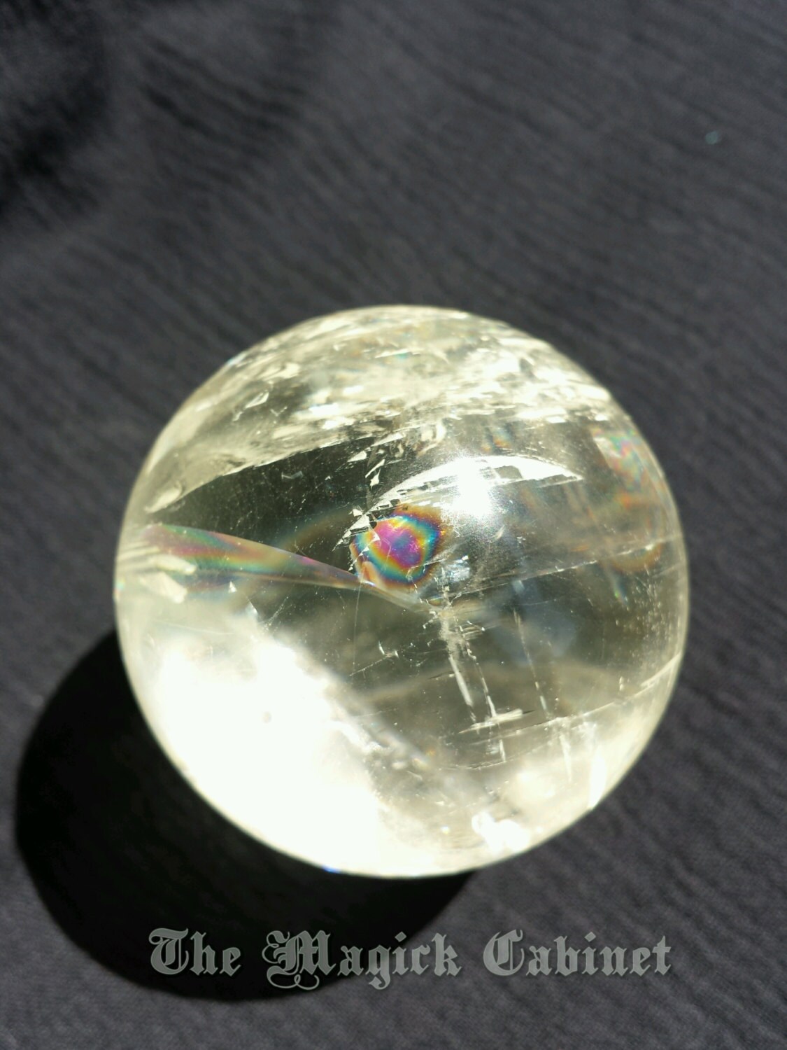 Optical Calcite Sphere Rainbow Crystal Ball by ...
