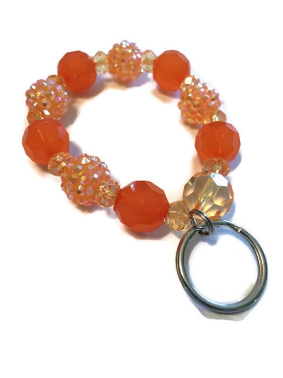 Keychain Bracelet Beaded Keychain Bracelet Key Chain