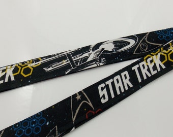 Star Trek Comic Con Trekkies Enterprise Star Trek Lanyard Star Trek Key Holder Teacher Lanyard Enterprise Keychain Science Fiction Lanyard