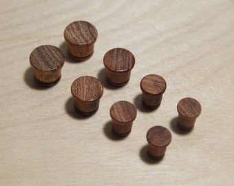 Ear Plugs - hand turned from Mesquite 7/16,00g,0g,1g