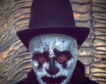 Zombie Mask Halloween Mask Masquerade Mask Halloween Mask Zombie Face Chaser Zombie Costume Mask Cylinder Demon Mask Face Mask,Festival Mask