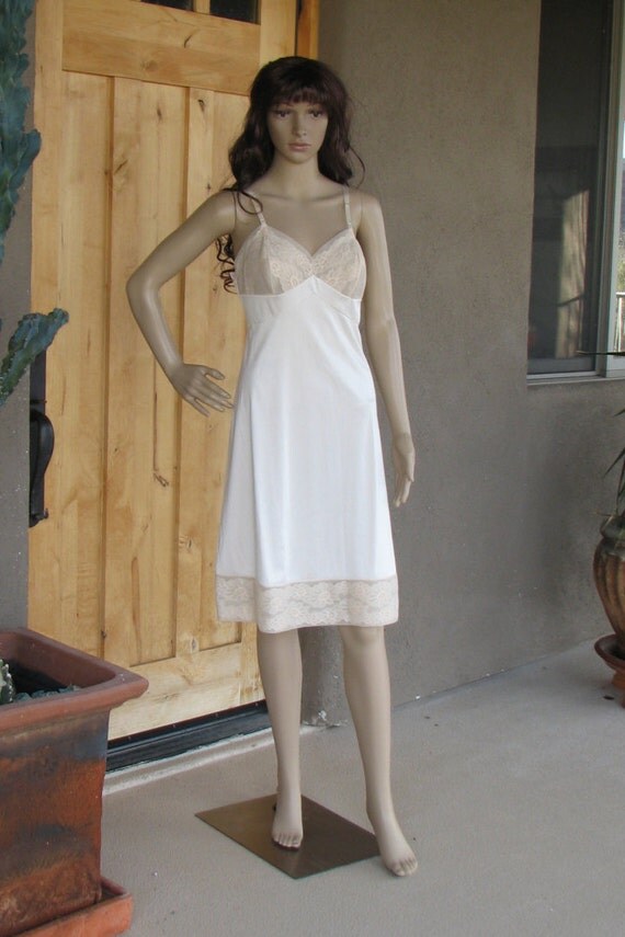 Vintage Ecru Full Slip by JCPenney Vintage Full Slip