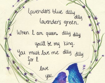 Lavender's Blue Dilly Dilly song lyrics inspired by