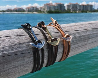 Leather Anchor bracelet Men bracelet Anchor bracelet Rope anchor bracelet Men bracelet Women bracelet Birthday gift