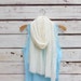 Summer Scarf, Cotton Scarf, Lightweight Scarf, Cotton Gauze Scarf, Cream Scarf, Ivory Scarf, Off White Scarf, Infinity Scarf, Long Scarf