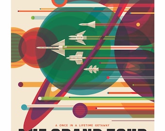 Grand Tour, 2016 NASA/JPL Space Travel Poster