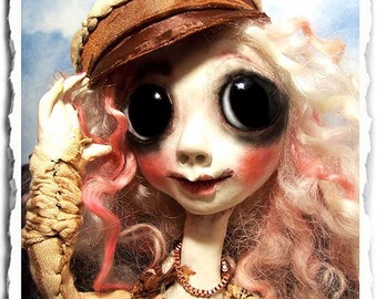 Gothic art Doll OOAK - Creepy Cute Fairy
