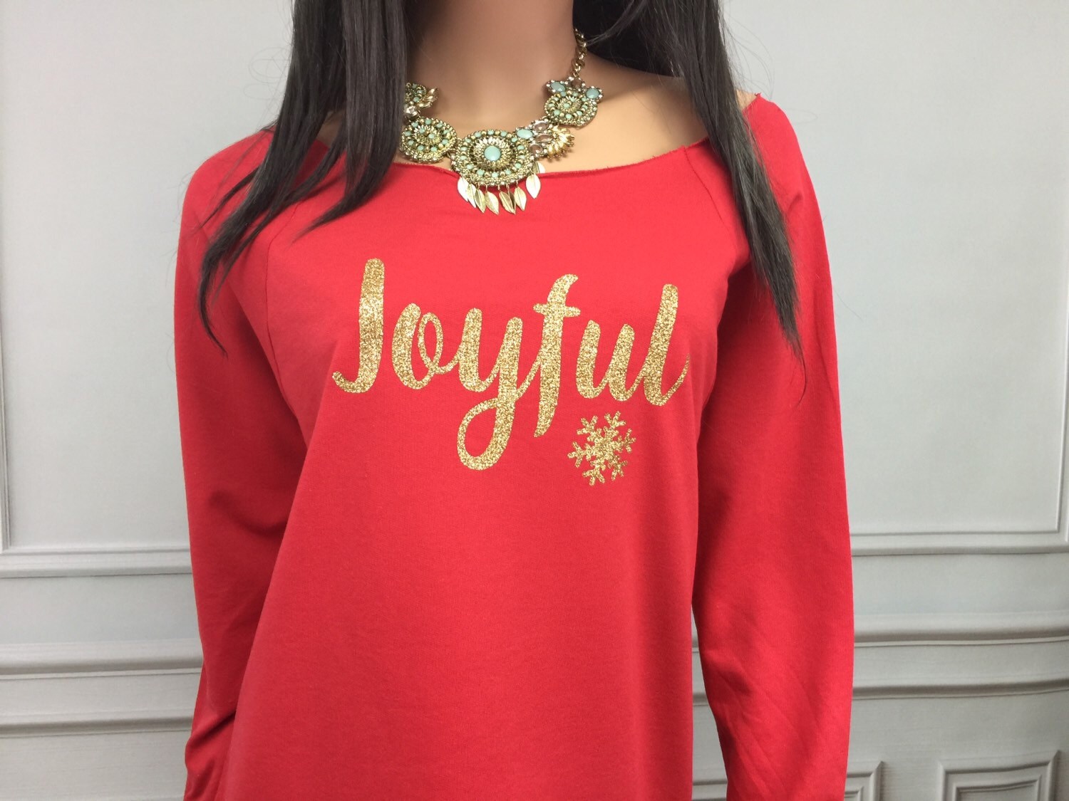 Off The Shoulder Christmas Top 