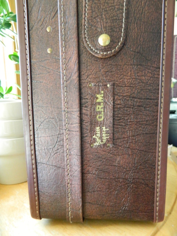 Vintage Hartmann Suitcase Luggage 21 Brown Belting