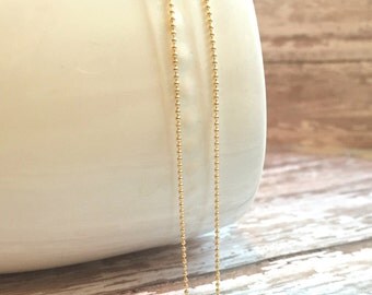 Tiny Gold Fill Bead Chain
