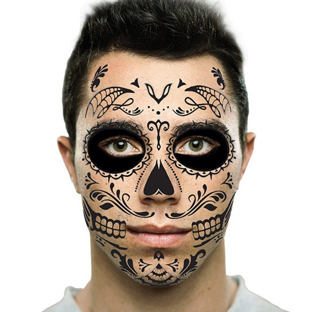 How To Apply Halloween Face Tattoos Ann s Blog