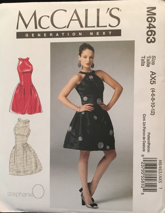 McCalls Shoulder Revealing Dress with Close Fit Bodice