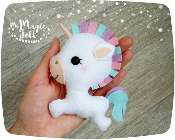 dice wedding favor Unicorn Christmas unicorn ornament by MyMagicFelt felt Cute