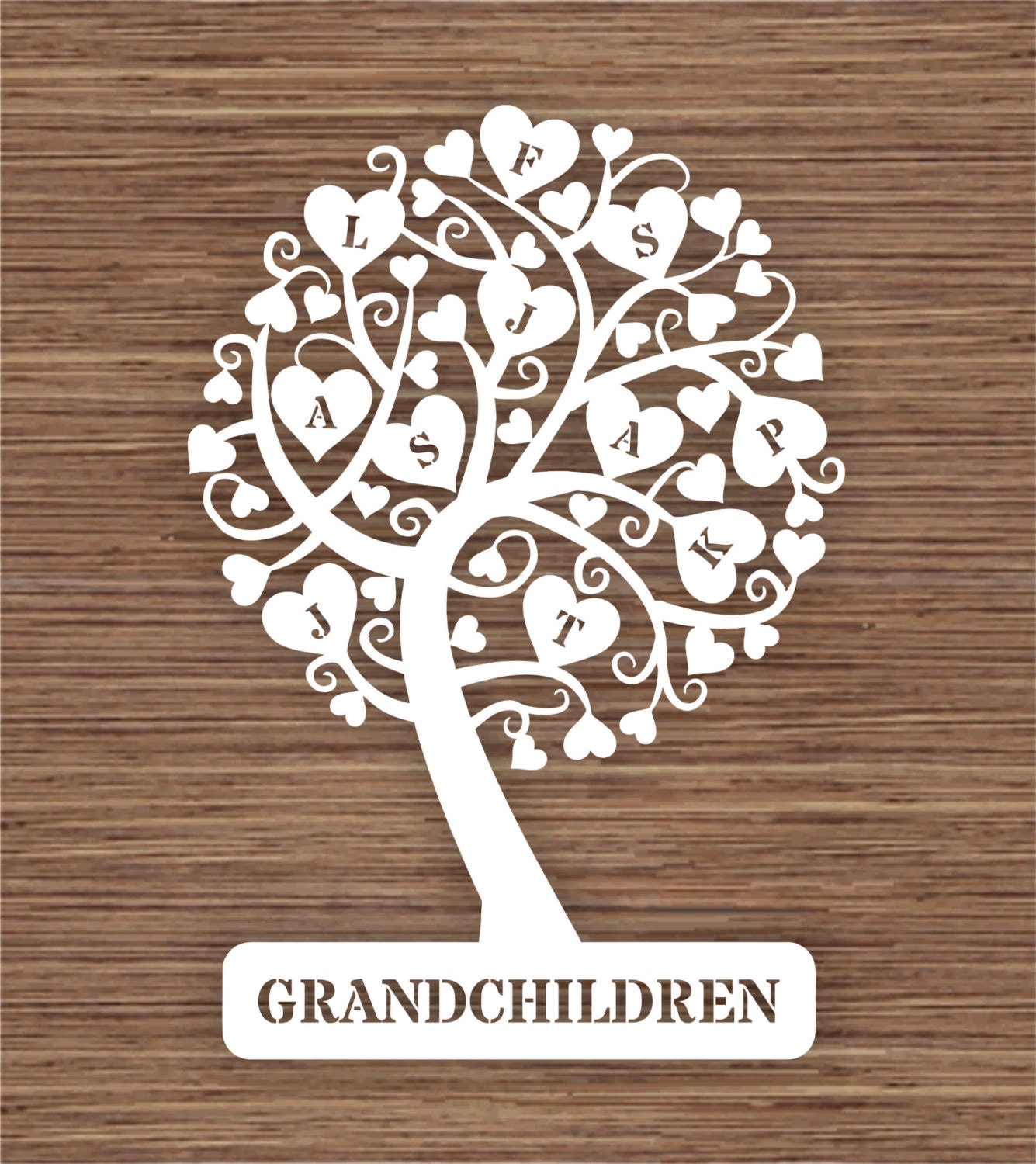 Download Curly Heart Grandchildren Family Tree for 11 Eleven family