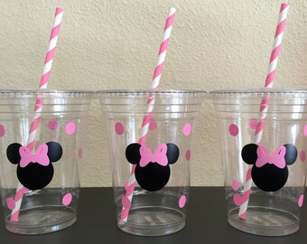 Minnie Mouse Party Cups, Minnie Mouse Birthday Party Cups