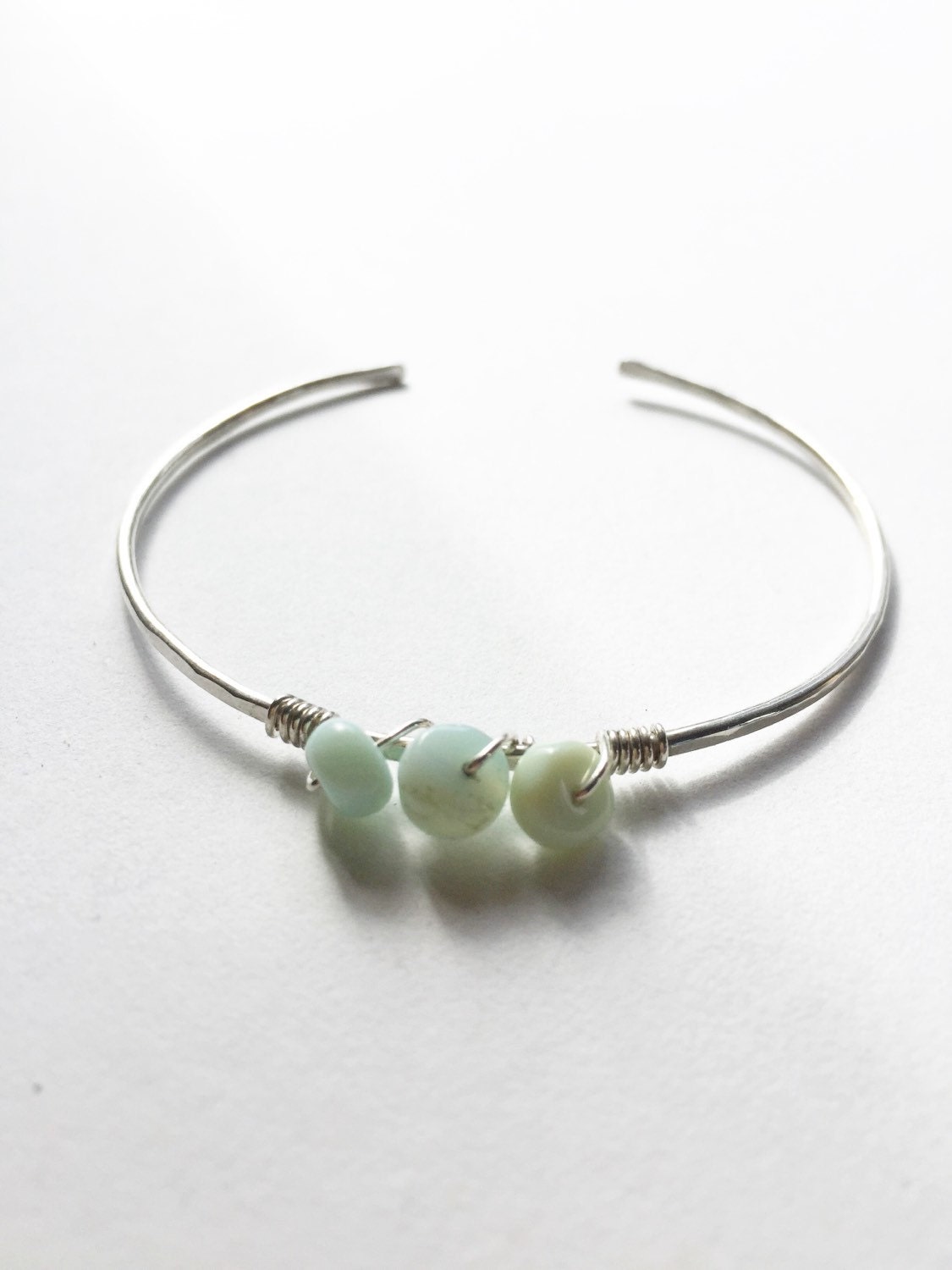 Opal cuff bracelet Silver opal bracelet silver by TayTayInspired