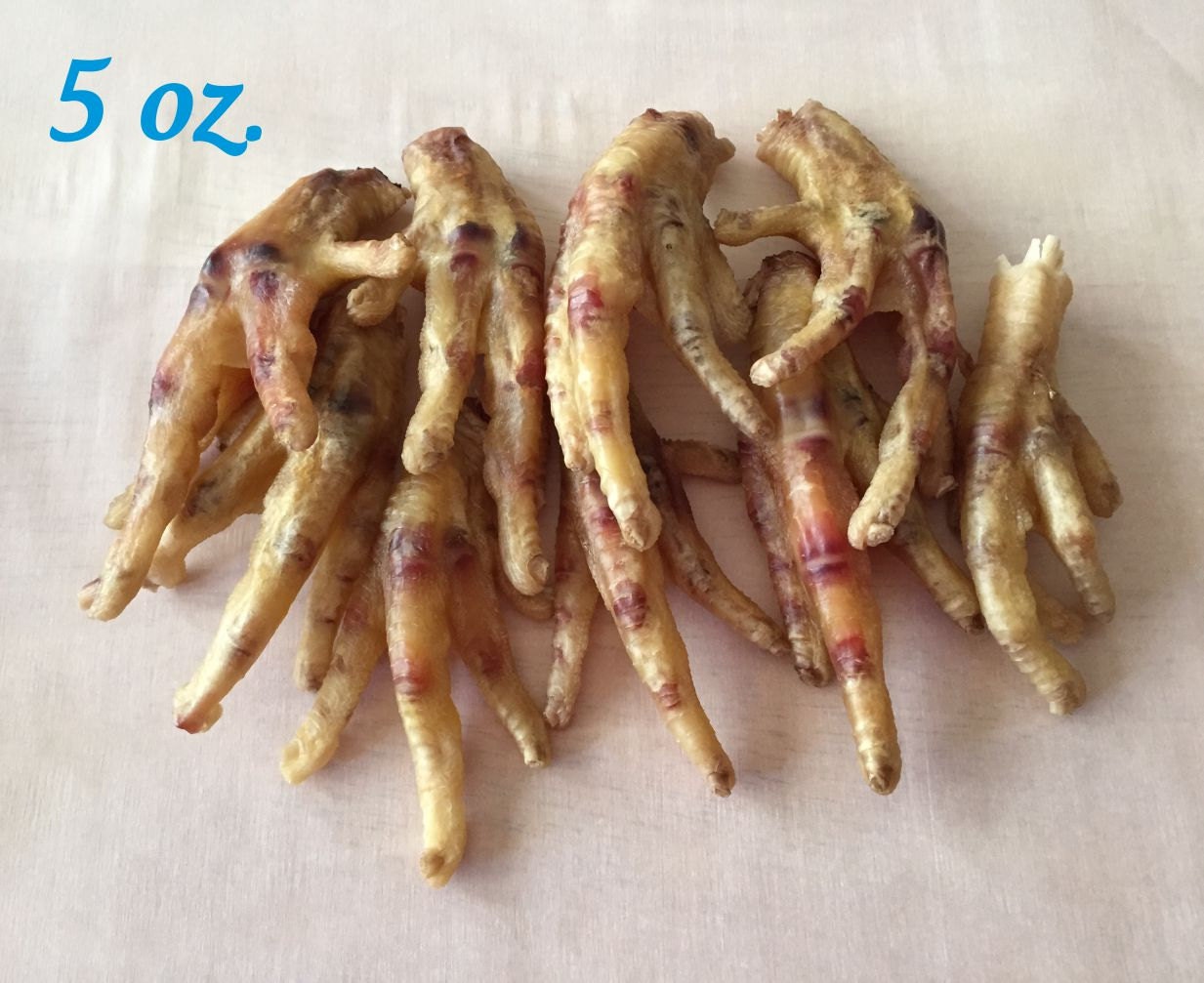 5 Ounces Yummy Chicken Feet Dehydrated All Natural