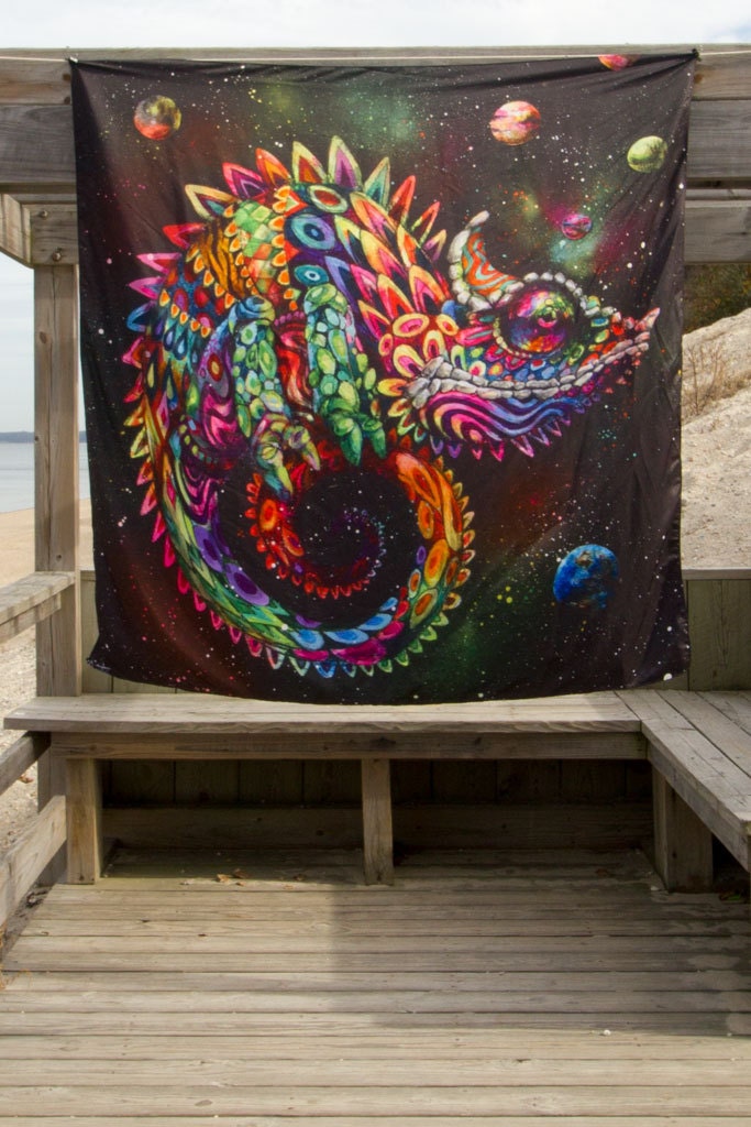 Tapestry Rainbow Herbert by Black Ink Art