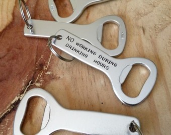 Custom keychain bottle opener personalized bottle opener hand stamped keychain bottle opener keychain guy gifts gifts for dad groomsmen gift