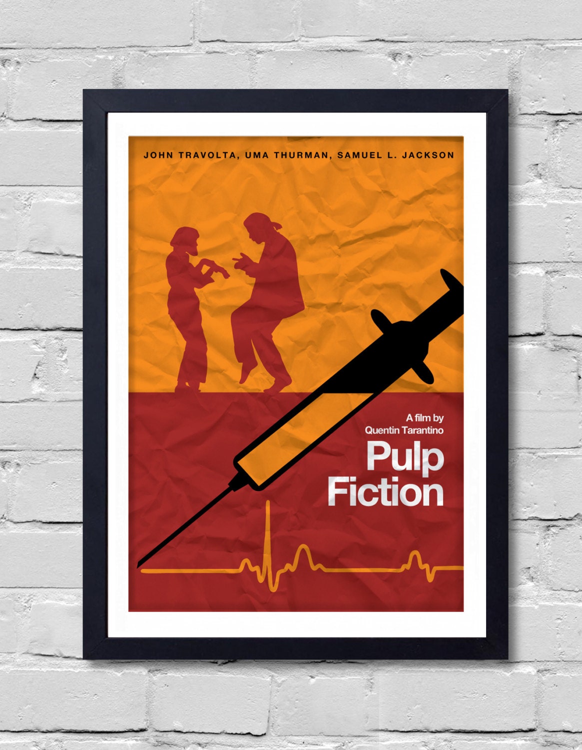 Quentin Tarantino Minimalist Movie Poster Pulp Fiction